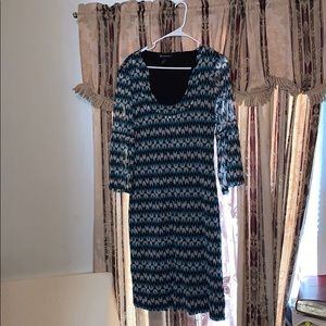 INC NEW Women's Peacock, Bell Sleeves Shift Dress